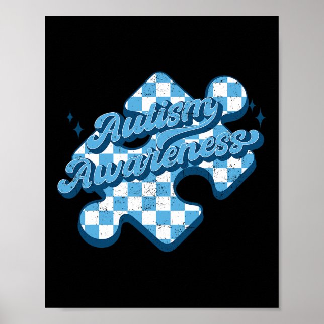 Niedlich Autismus Bewusstsein Puzzle Autismus Mama Poster (Vorne)