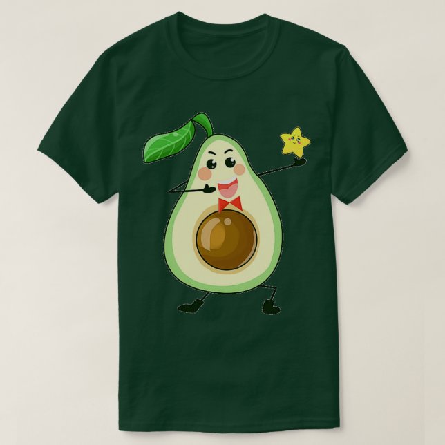 Niedlich Avocado 33 T-Shirt (Design vorne)