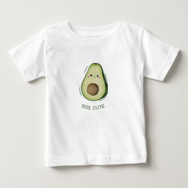 Niedlich Avocado Baby 100 Prozent Niedliche Typogr T-shirt (Vorderseite)