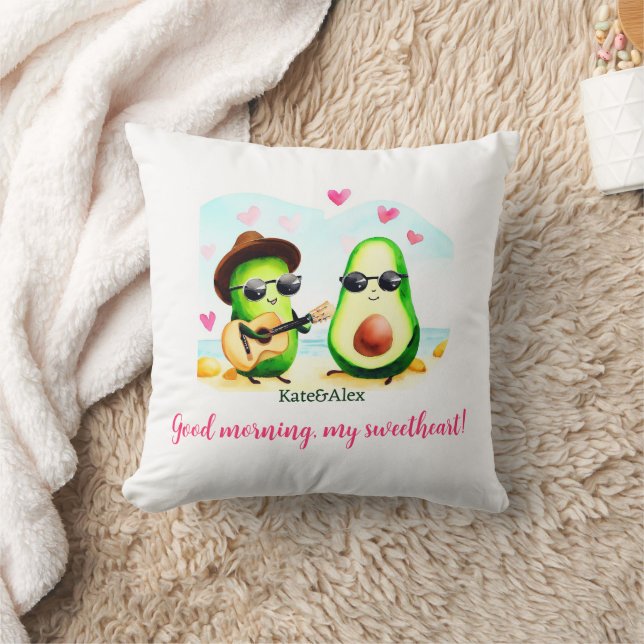 Niedlich Avocado Couple Kissen (Decke)