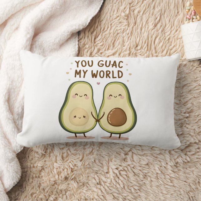 Niedlich Avocado Couple Lendenkissen (Decke)