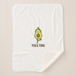 Niedlich Avocado Doing Yoga Sticker Sherpadecke