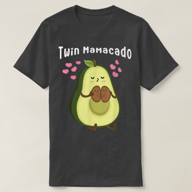 Niedlich Avocado Mama Fruit Schwangerschaft schwan T-Shirt (Design vorne)