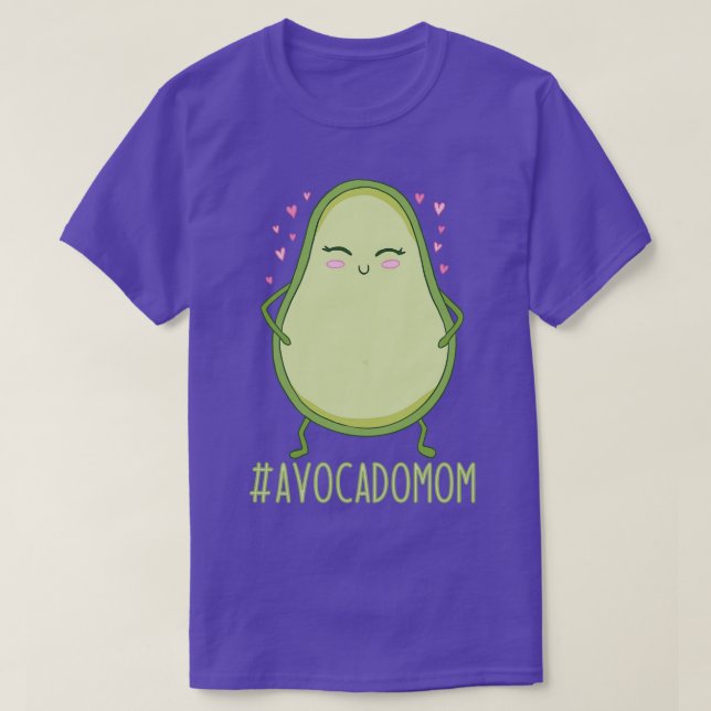 Niedlich Avocado Mama Vegan Avocado Lover T-Shirt (Design vorne)