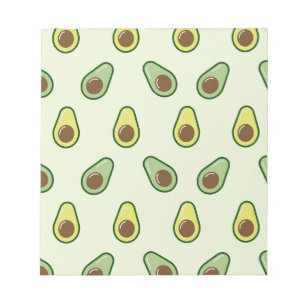 Niedlich Avocado Pattern Notizblock