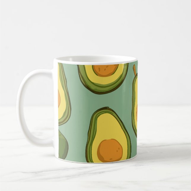 Niedlich Avocado Pattern Tasse (Links)