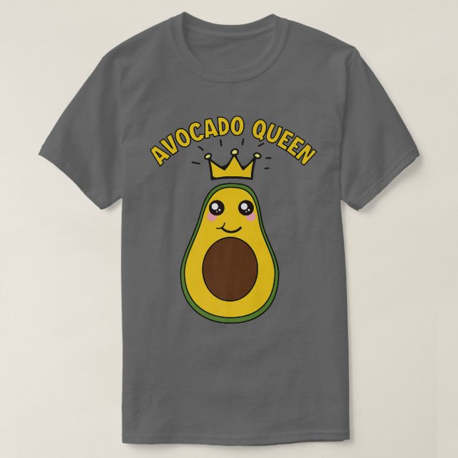 Niedlich Avocado Queen Funny Avocado Lover Girls A T-Shirt (Design vorne)