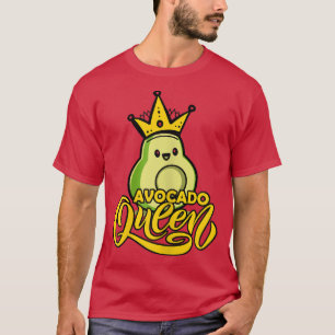 Niedlich Avocado Queen Funny Vegan Women T-Shirt