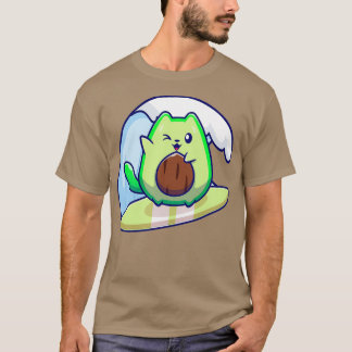 Niedlich Avocado Surfing Classic TShirt