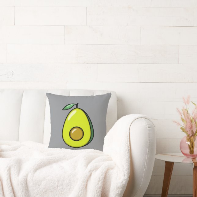 Niedlich Avocado Throw Kissen (Liege)