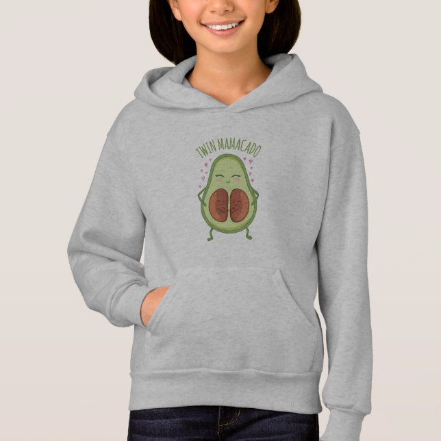 Niedlich Avocado Young Mommy Hoodie (Vorderseite)