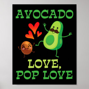 Niedlich Avocados Tanzen Together Avocado Liebe Po Poster