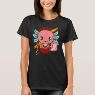 Niedlich Axolotl Japanese Ramen Noodles T-Shirt