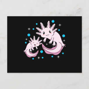 Niedlich Axolotl Kawaii Animal Axolotls Lover Pet  Einladungspostkarte