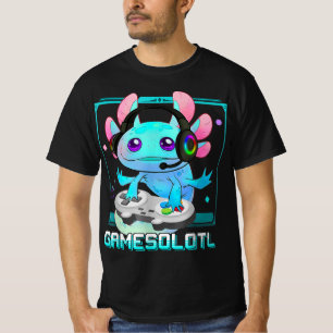 Niedlich Axolotl Lover Gamesalotl Gaming Axolotl K T-Shirt