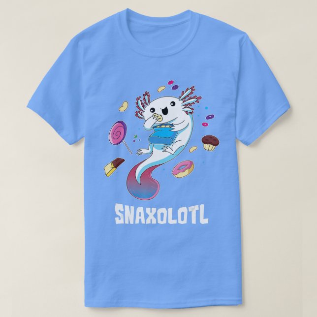 Niedlich Axolotl Lover Snaxolotl (107) T-Shirt (Design vorne)