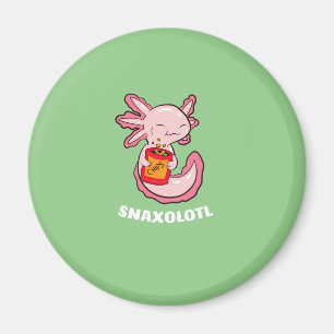Niedlich Axolotl Lover Snaxolotl Kawaii Axolotl Fo Magnet