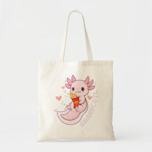 Niedlich Axolotl Lover Snaxolotl Kawaii Axolotl Fo Tragetasche