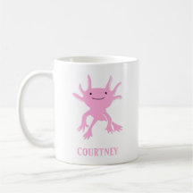 Niedlich Axolotl Pink Salamander Personalisiert