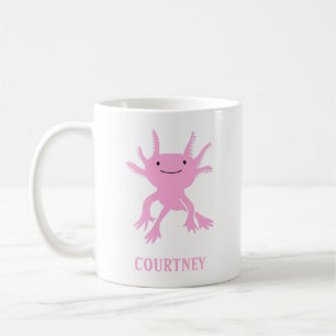 Niedlich Axolotl Pink Salamander Personalisiert Kaffeetasse