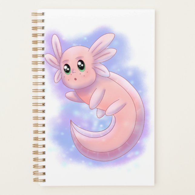 Niedlich Axolotl Planer (Vorderseite)