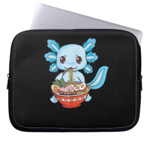 Niedlich Axolotl Ramen Noodles Anime Laptopschutzhülle