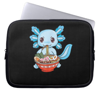 Niedlich Axolotl Ramen Noodles Anime Laptopschutzhülle