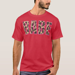 Niedlich Babe Leopard Print Bridal Junggeselinnen- T-Shirt