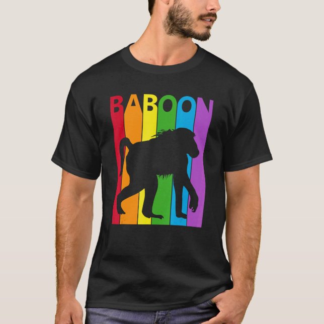 Niedlich Baboon Costume Baboon Tier T-Shirt (Vorderseite)