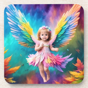 Niedlich Baby Angel Wings Art-38424 Getränkeuntersetzer