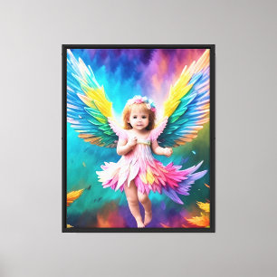 Niedlich Baby Angel Wings Art-38424 Leinwanddruck
