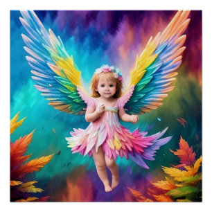 Niedlich Baby Angel Wings Art-38424 Poster