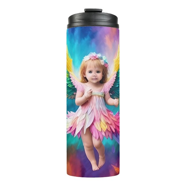 Niedlich Baby Angel Wings Art-38424 Thermosbecher (Vorderseite)