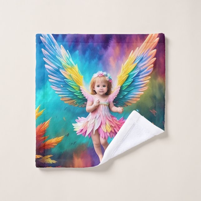 Niedlich Baby Angel Wings Art-38424 Waschlappen (Waschlappen)