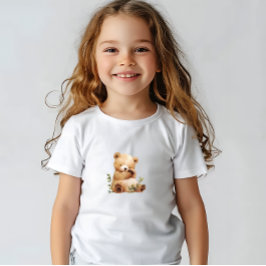 Niedlich Baby Bear Baby Dusche Danke Karte T-shirt