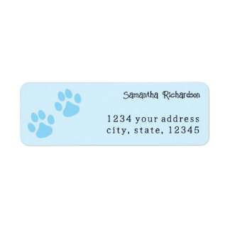 Niedlich Baby Blue Animal Pawprint