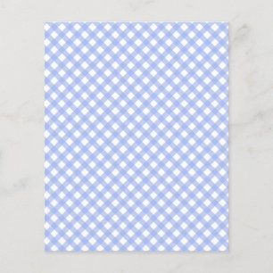 Niedlich Baby Blue Gingham Pattern Scrapbook