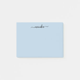 Niedlich Baby Blue Individuelle Name Post-it Klebezettel