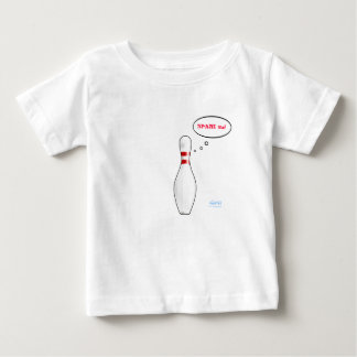 Niedlich Baby Bowler Spare Me Bowling Team Mascot T-shirt