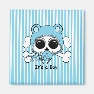 Niedlich Baby Boy Skull Magnet