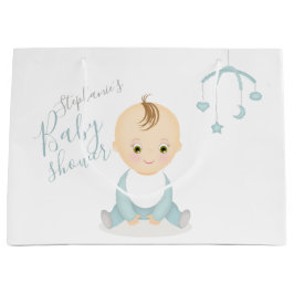 Niedlich Baby Boy und seine Baby-Dusche Große Geschenktüte