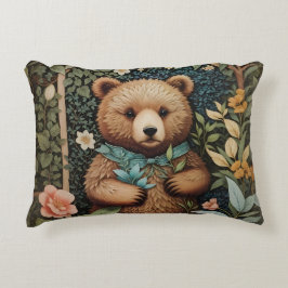 Niedlich Baby Brown Bear William Morris Inspiriert Dekokissen