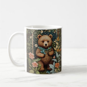 Niedlich Baby Brown Bear William Morris Inspiriert Kaffeetasse