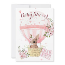 Niedlich Baby Bunny Floral Pink Kinderdusche Einla