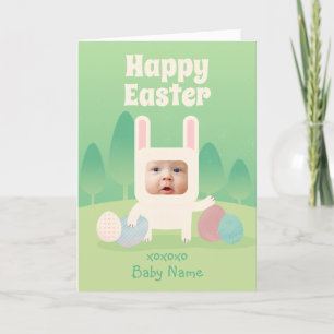 Niedlich Baby Bunny Happy Oaster Feiertagskarte