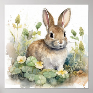 Niedlich Baby Bunny Rabbit Poster