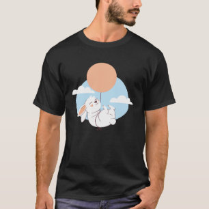 Niedlich Baby Bunny White Ballon T-Shirt