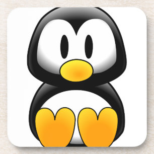 Niedlich Baby Cartoon Penguin Getränkeuntersetzer