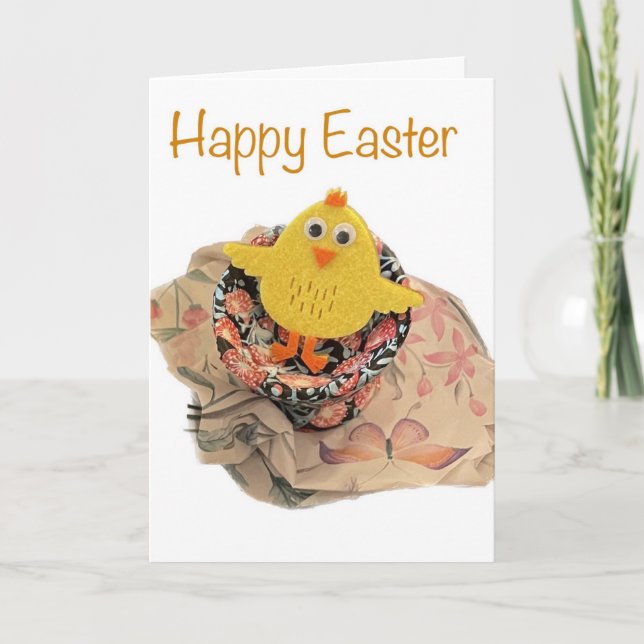 Niedlich Baby Chick Oaster Feiertagskarte (Vorderseite)