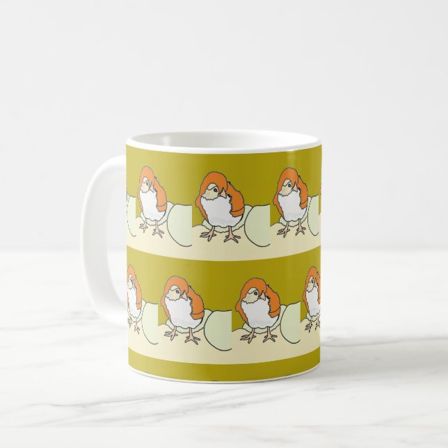 Niedlich Baby Chick Oaster Kaffeetasse (Vorderseite Links)